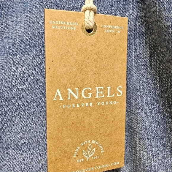 Angels Everflex Sculpt High Rise Flare  Jeans Denim Size 24 W waist 22 - Picture 2 of 7